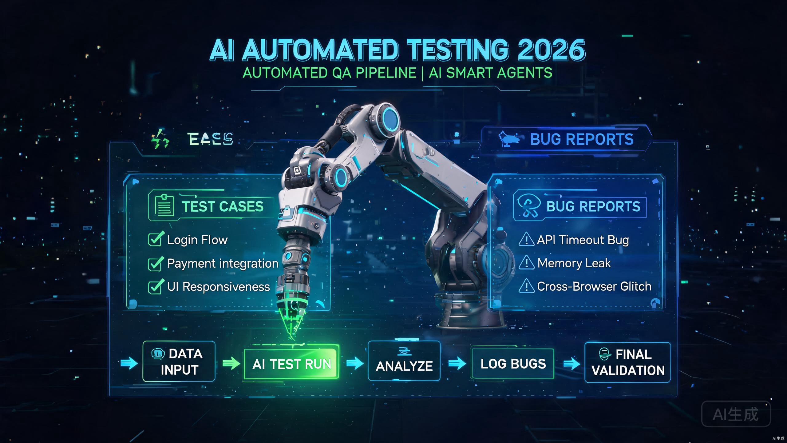 2026年测试自动化变革：AI智能体接管五大重复性测试工作