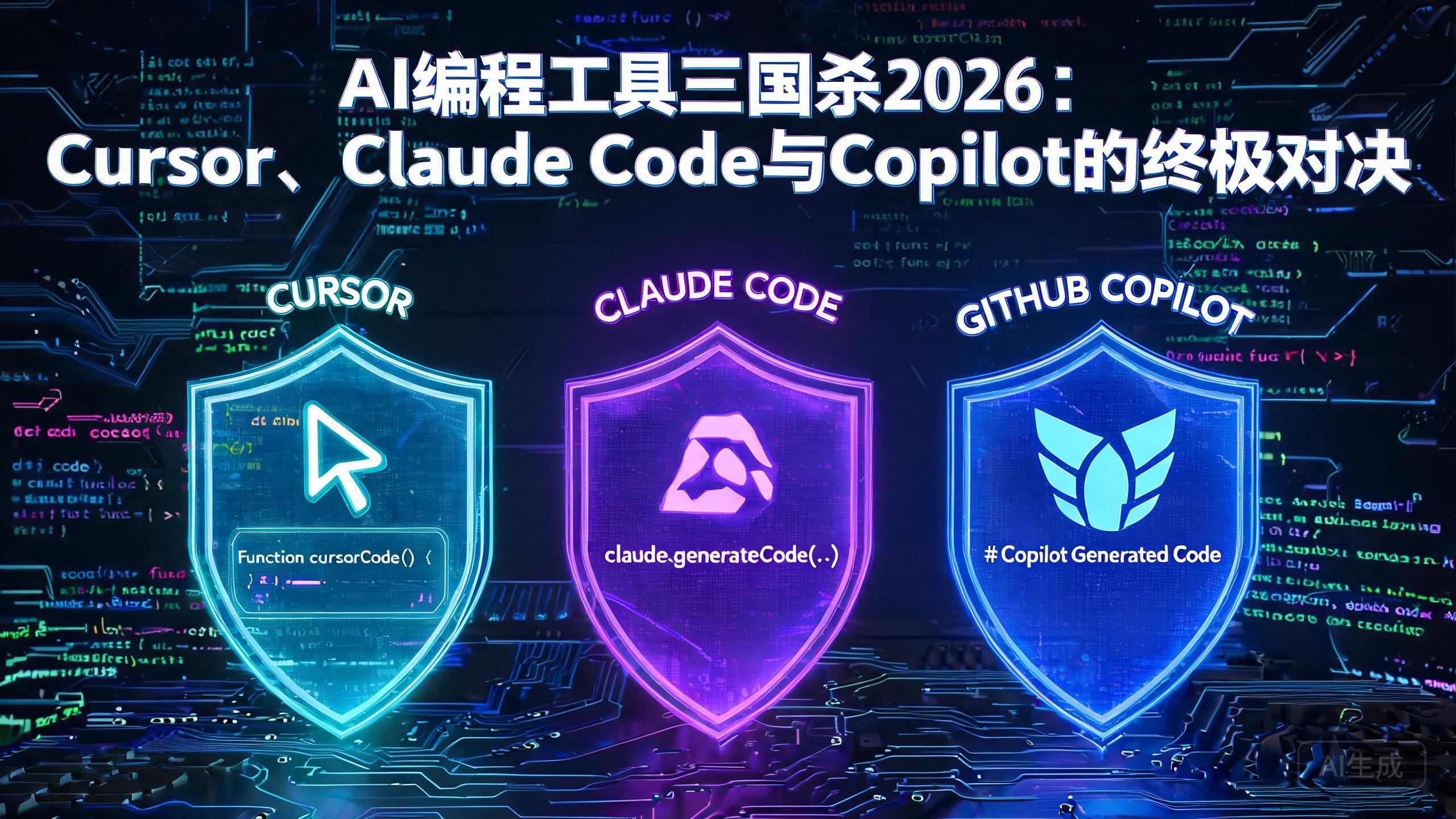 AI编程工具三国杀2026：Cursor、Claude Code与Copilot的终极对决