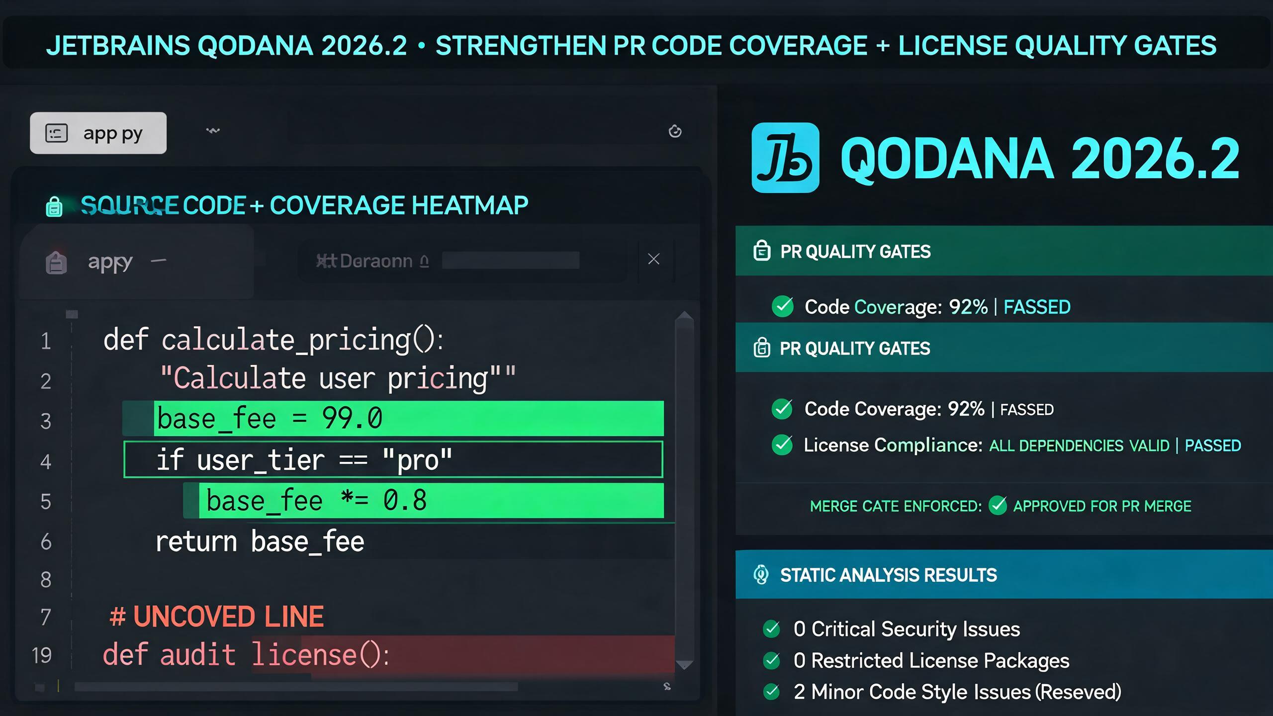JetBrains Qodana 2026.2 强化代码质量与质量保障：PR 代码覆盖与许可证门槛