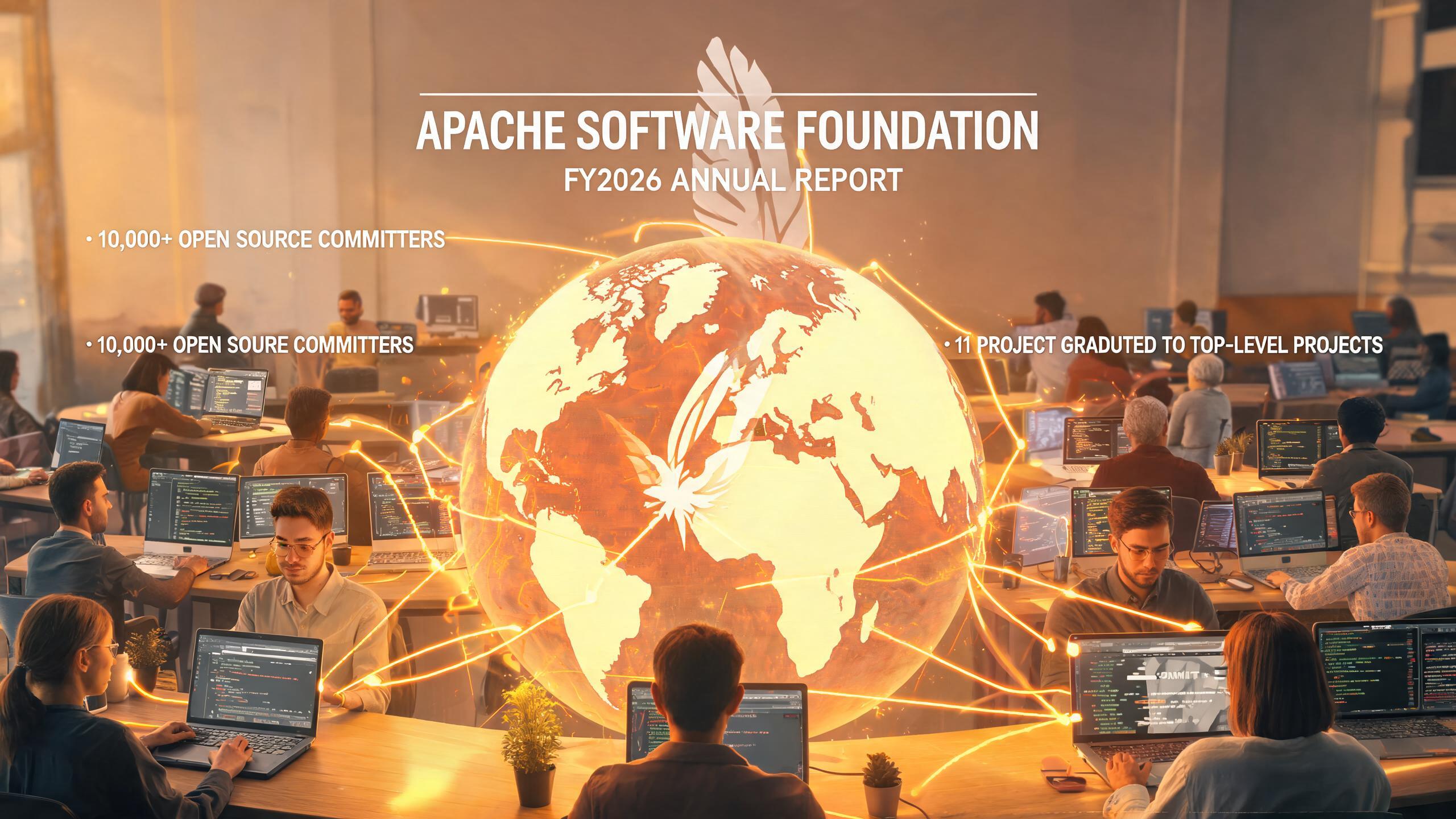 Apache 软件基金会 FY2026 年报：开源社区突破万名提交者，11 个项目毕业